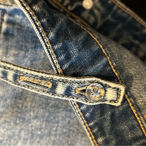 NEW Circus NY by Sam Edelman Bustier Denim Crop Top Womens XL Adjustable Straps - Picture 9 of 11